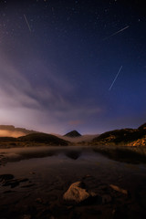 Pirin mountains / Magnificent night view of the Frog Lake in Pirin mountains, Bulgaria