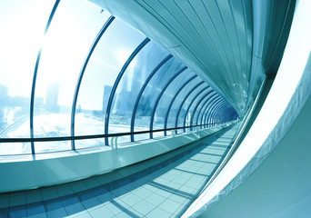 Obraz premium Blue glass gallery