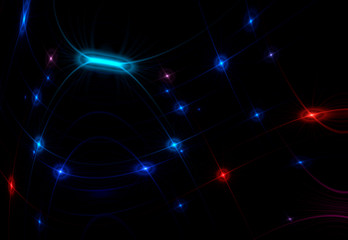 Stars space gravitational lensing