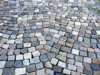 cobblestone road