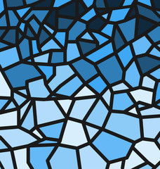 Blue Trencadis Pattern