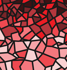 Red Trencadis Pattern