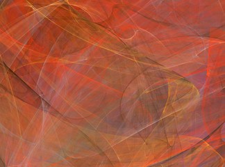 Red abstract fractal background with intersecting lines