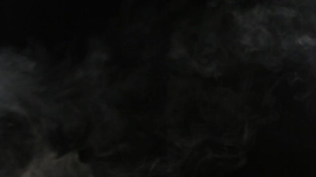 abstract motion of vaping smoke on a black background for intro, title or the end scene, high definition, Full HD, 1920x1080