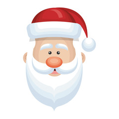santa claus cartoon. christmas season symbol. vector illustration