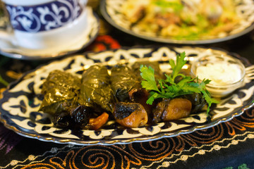 Dolma. Is a vegetable dishes common in the Middle East.