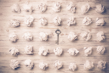 Naklejka premium Finding key to success