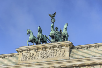 Obraz premium Brandenburg Gate famous landmark .