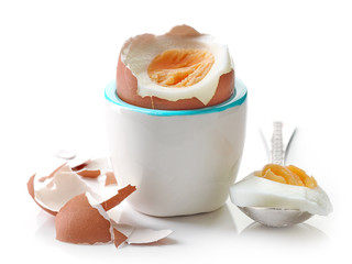 boiled brown egg