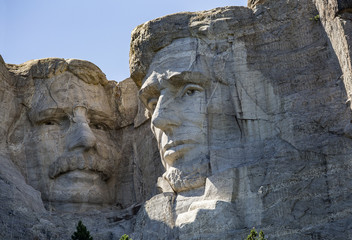 Mount Rushmore- Abraham Lincoln and Theodore Roosevelt