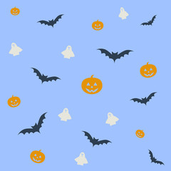 Happy Halloween green background