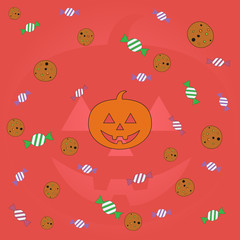 Happy Halloween autumn holiday
