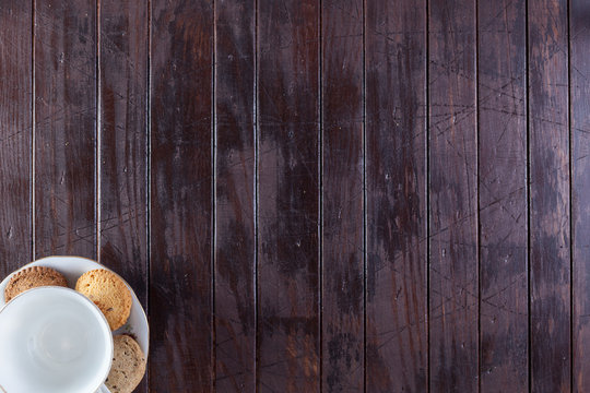 Tea cup and cookies