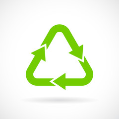 Obraz premium Green recycle sign