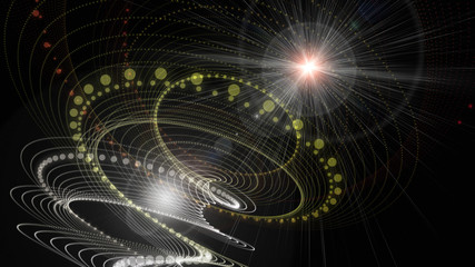 futuristic particle wave background design with lights