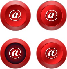 E-mail  round icon button 