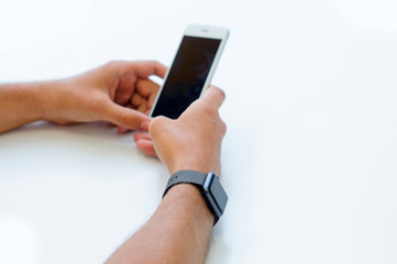 Smart watch on the hand