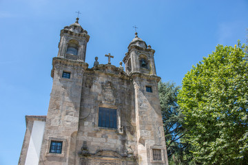Fototapeta na wymiar Iglesia O Pilar de Santiago de Compostela Galicien Spanien