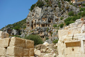 Fototapeta na wymiar The World heritage site Myra, Lycia, Turkey