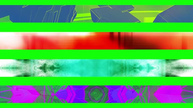 Lower third thirty three GBS Abstract looping Lower Thirds, use cropping or masking to separate Lower Thirds. 
