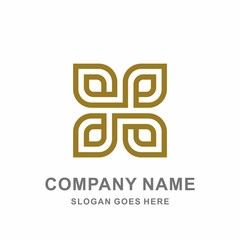 Geometric Circular Square Outline Morocco Ornament Decoration Vector Logo Design Template