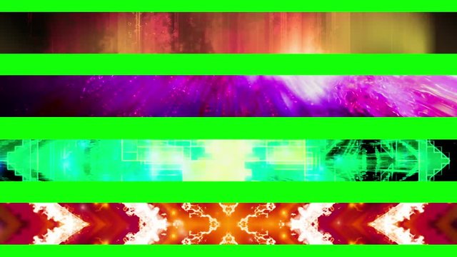 Lower third eight GBS Abstract looping Lower Thirds, use cropping or masking to separate Lower Thirds. 