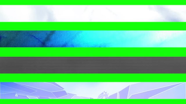 Lower third sixteen GBS Abstract looping Lower Thirds, use cropping or masking to separate Lower Thirds. 