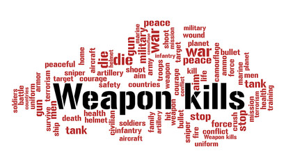 Stop war word cloud. Social concept. Vector illustration.