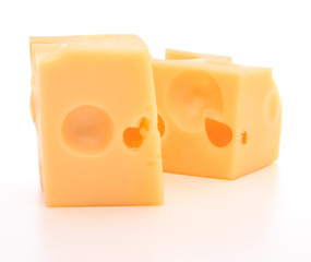 cheese isolated on white background cutout