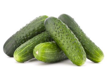 Cucumber vegetable  isolated on white background cutout