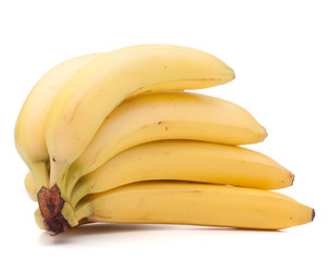 Bananas bunch isolated on white background cutout