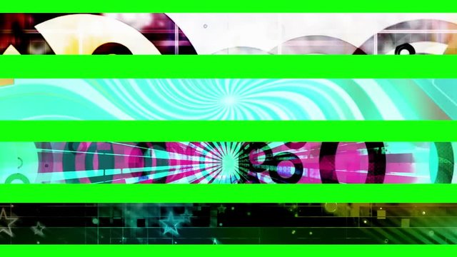 Lower third nine GBS Abstract looping Lower Thirds, use cropping or masking to separate Lower Thirds. 