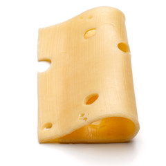 cheese slice isolated on white background cutout