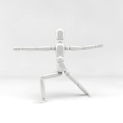 3d illustration / yoga