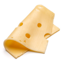 cheese slice isolated on white background cutout