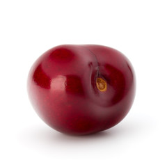 Sweet cherry berry isolated on white background cutout