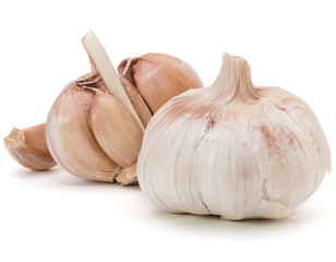 Garlic bulb isolated on white background cutout