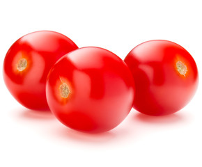 fresh cherry tomato isolated on white background cutout