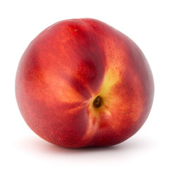 Nectarine fruit isolated on white background close up