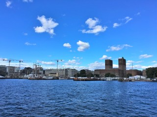 The city hall in Oslo, the capital of Norway.