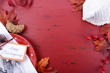 Red and White theme Thanksgiving Background.