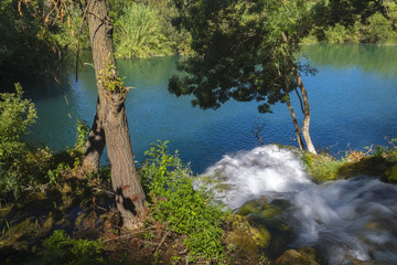 Fototapeta na wymiar Waterfalls of Krka national park,Croatia 