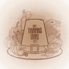 Graphic Thanksgiving day hat