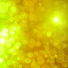 Naklejka premium Festive abstract gold background with bokeh .