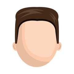 avatar man cartoon. male person user. vector illustration
