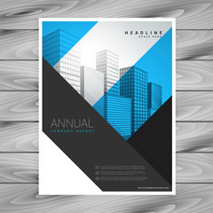abstract geometric shapes company flyer brochure poster design