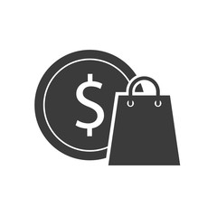 coin money investment icon vector illustration design