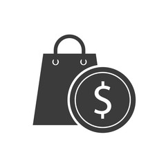 coin money investment icon vector illustration design