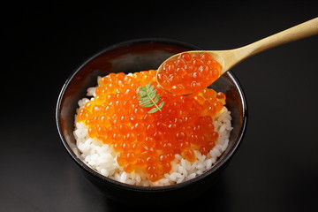 いくらの醤油漬け　Salmon roe