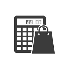 Obraz premium shopping bag finance icon vector illustration design